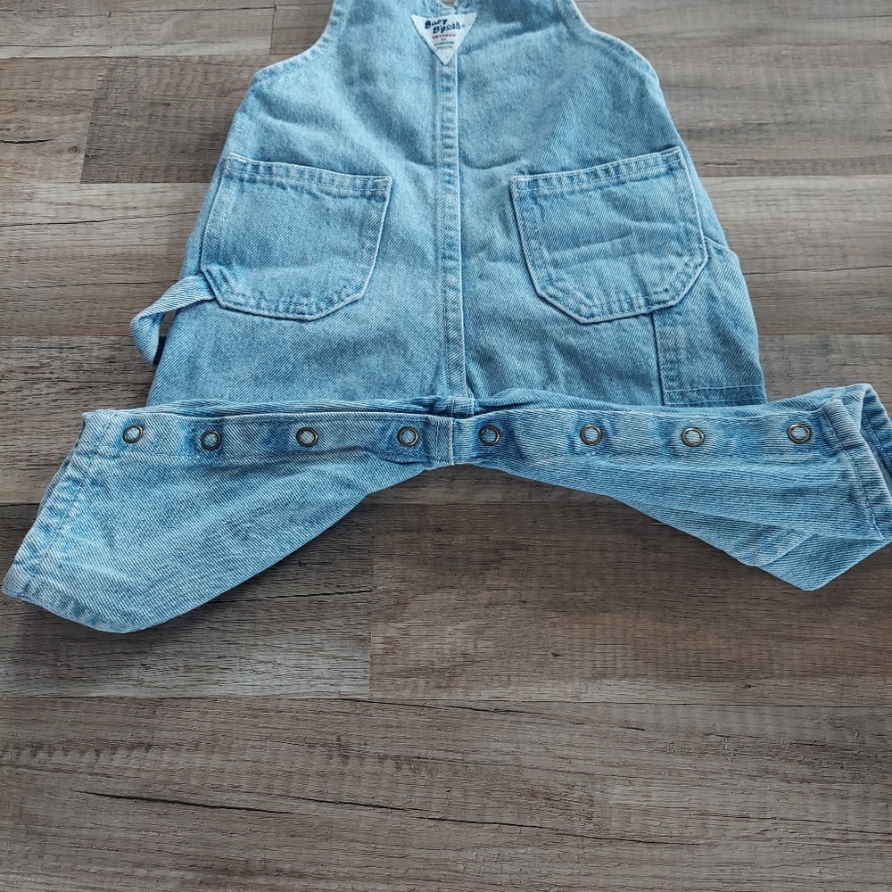 Vintage 80s OshKosh Baby B'gosh Denim Overalls 6-12 Months - Picture 6 of 10